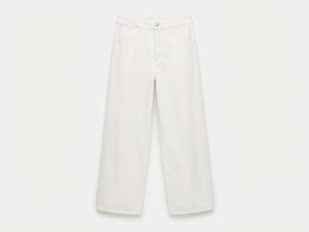 Favorite Daughter 31 White Wide Leg Jean Coastal Minimalist Classic Preppy
